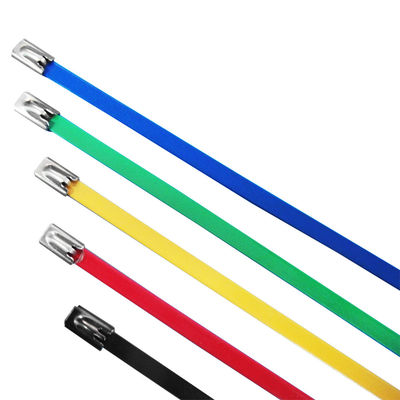 China Verschiedene farbige Kabelbinder, SS 10 Zoll-Längen-hitzebeständige Zipbindungen fournisseur