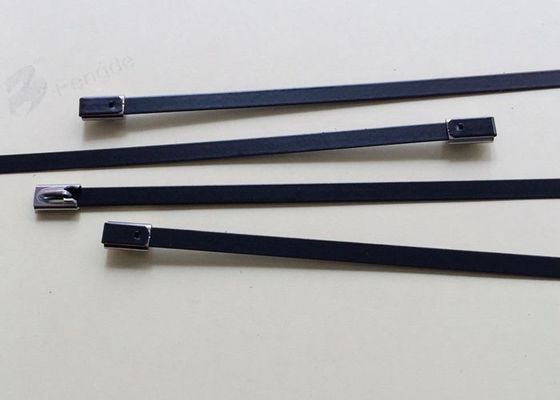 China Feuerfester Plastik beschichtete Edelstahl-Kabelbinder-Material 201/304/316 fournisseur