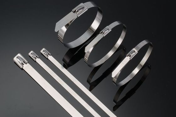 China Rostschutzmittel natürliches des Stahl-SS304 materielles Metallnachweisbares der Kabelbinder-4,6 *300mm fournisseur