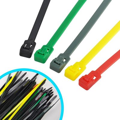 China Multi farbige kommerzielle elektrische Kabelbinder, verwittern beständige Nylonkabelbinder fournisseur