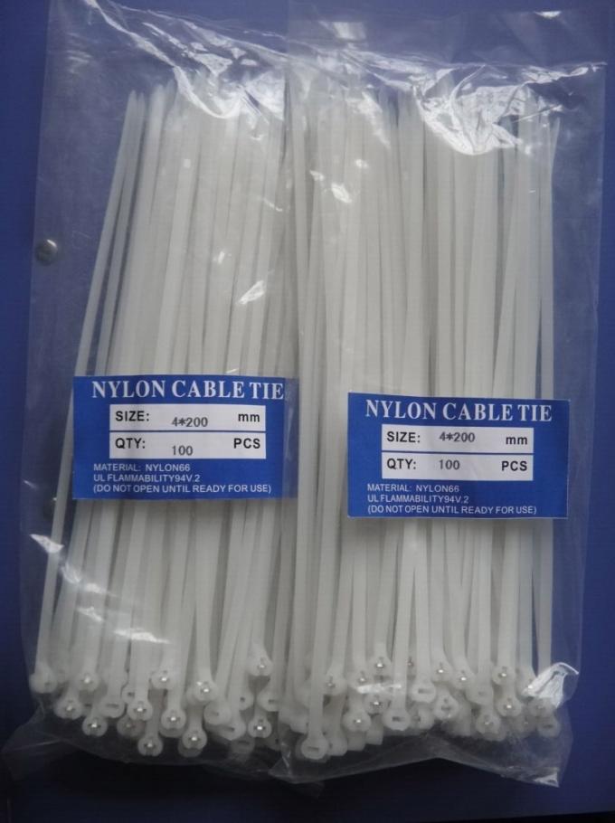 Hochfeste beständige Zipuvbindungen, Kabelbinder des Nylon-66 mit den Stahlzähnen