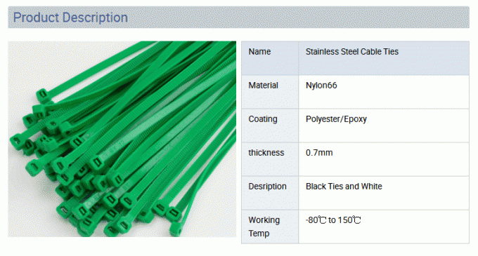4 - Die 18 Zoll-wiederverwendbaren Plastikkabelbinder, hohe Hitze-Nylonreißverschluß bindet 4.8mm*300mm