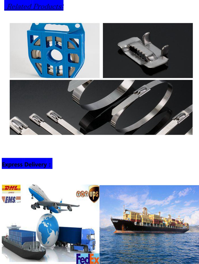 Beständiger UVplastiküberzogene Metallkabelbinder, Kabelbinder der hohen Temperatur